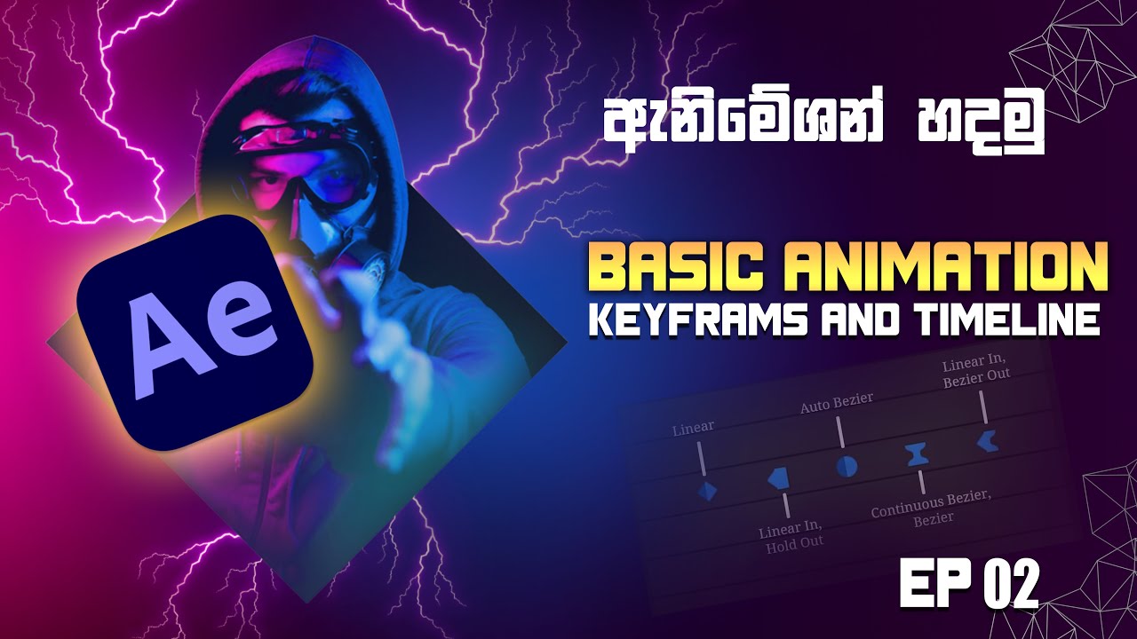 Adobe After Effect Basic | Key Frames and Timeline | ඇනිමේශන් හදමු ...