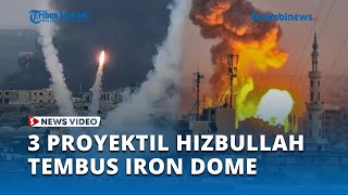 3 Proyektil Peledak Hizbullah Tembus Iron Dome di Utara Israel