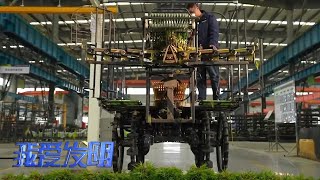 稻田里来了好帮手！有序水稻抛秧机竟可以无人驾驶，机器代替人工干好抛秧这个活！|「我爱发明」20230317
