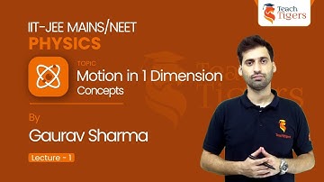 IIT-JEE/NEET Physics-Motion in 1-Dimension(Lecture-1) by Gaurav Sharma