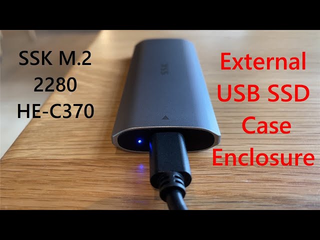 SSD Case Review and Setup - USB SSK M.2 NVME - External Portable SSD  Enclosure Case 