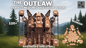 THE OUTLAW•6 BUNKERS•ANTI-SIEGE•OPEN CORE•SHIELD WALL•ONLINE & OFFLINE PROTECTION•RUSTBASE 2025