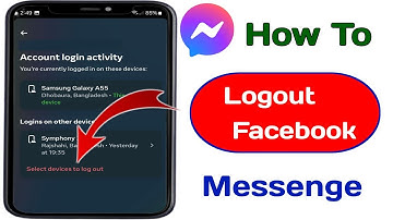 How To Logout messenger (android & iOS) logout Facebook messenger account