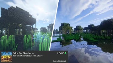 TOP 1 SHADERS MINECRAFT PE 1.18 TERBARU!!Shaders Ringan