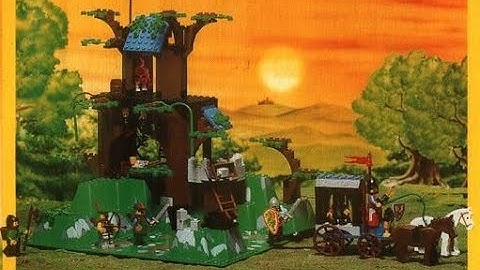 Lego 6079 - an instruction to build alternative model B from the back side of the set