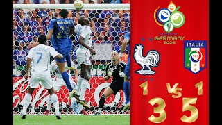 Materazzi goal • France V Italy • [1-1](5x3) • [World Cup Germany 2006 Final]