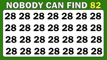 Quick Eyes test 👀 | Find the Odd One Out - Number and Letter test