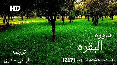 9- قرآن کریم با ترجمه فارسی - دری  سوره البقره قسمت هشتم (8-2) از آیت 217 تلاوت:استاد برکت الله سلیم