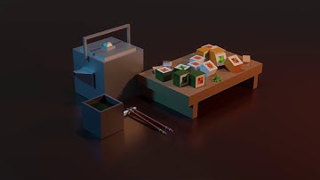 LowPoly Sushi Pt.1