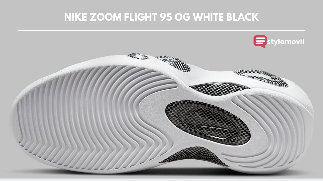 NIKE ZOOM FLIGHT 95 OG WHITE BLACK - YouTube