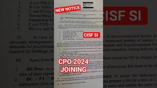 CPO 2024 new notice || CPO joining || CPO cutoff || CPO 2025  #cpo #ssc #ssccgl #delhipolice