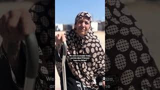 85-year-old Palestinian woman ays Israel’s ongoing war on Gaza is worse than Nakba
