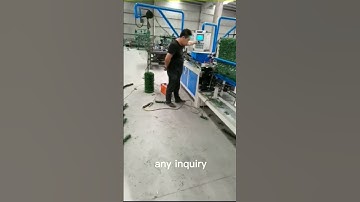 Double wire feeding grass lawn chain link fence machine