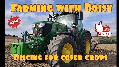 JOHN DEERE DISCING GROUND READY FOR COVER CROPS
