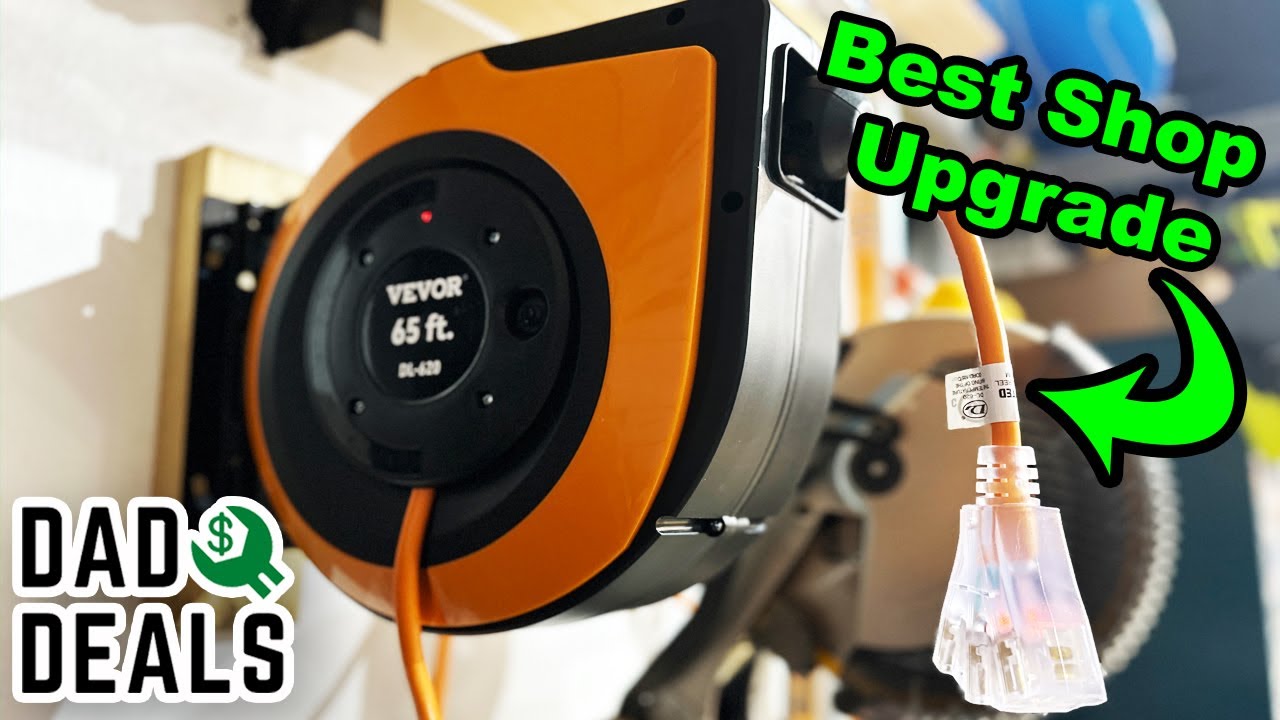 Every Garage Workshop Needs This!, VEVOR Cord Reel Tool Review