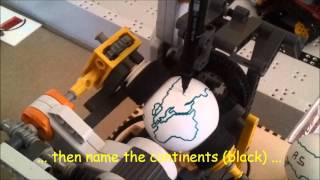 LEGO Mindstorms Mini Globe Plotter