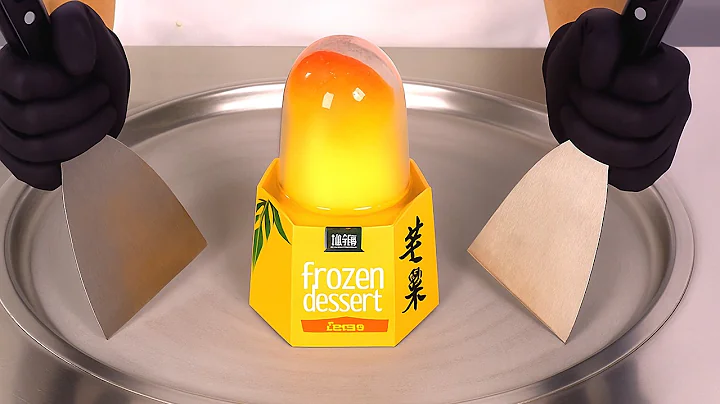 Viral Propitious Mango Ice Cream Rolls | ASMR