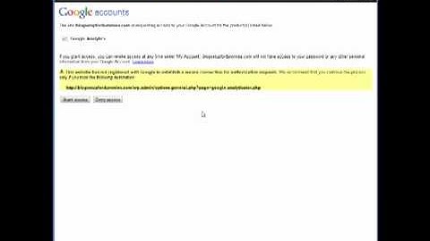 Blog Setup - Google Analyticator Wordpress Plugin
