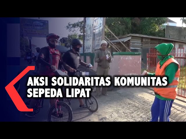 Aksi Solidaritas Komunitas Sepeda Lipat Gorontalo class=