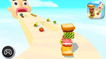 Sandwich Runner - Gameplay Walkthrough Part 33 - Puzzle Game Levels 161-164 (iOS, Android)