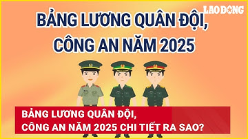 Bảng lương quân đội, công an năm 2025 chi tiết ra sao? | Báo Lao Động