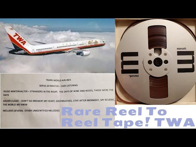 Rare Find! TWA In-Flight Music Reel To Reel Tape! Click On The Archive Link  In The Description. 