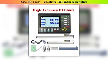 New Arrival High Accuracy 5um/1um 2 Axis LCD Dro Set Lathe Milling Digital Readout Monitor & 2pcs L