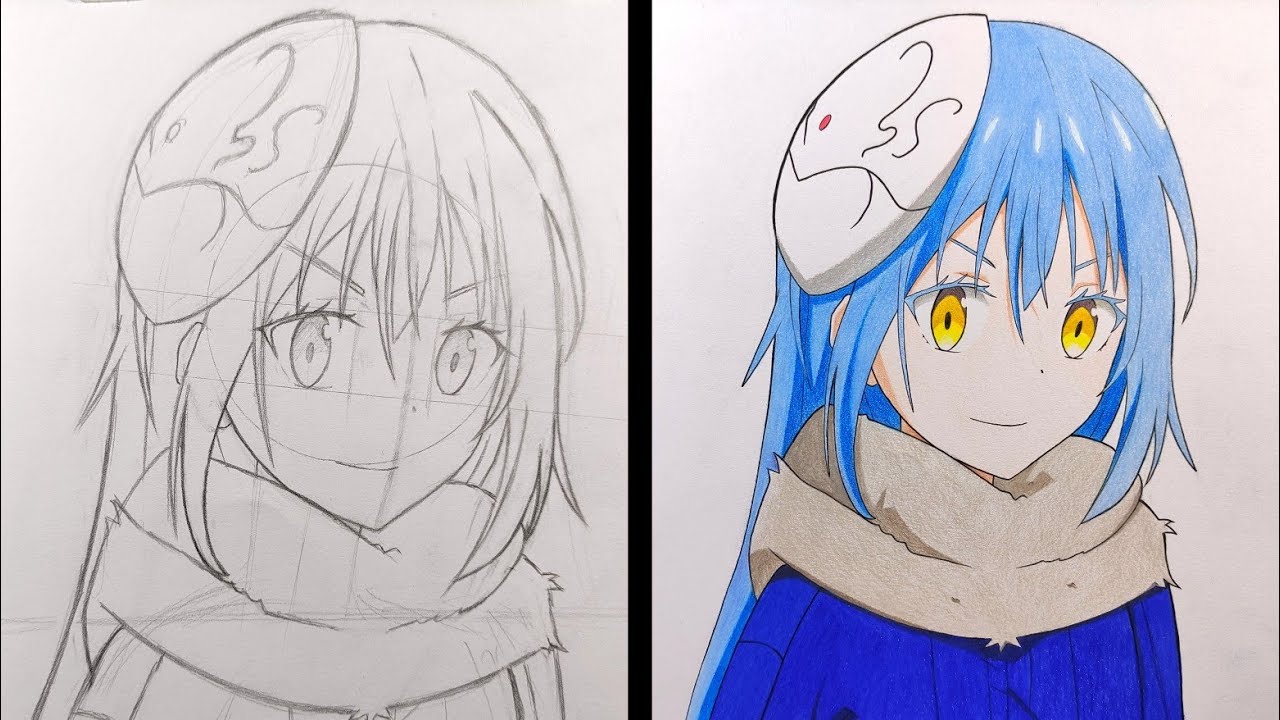 Desenhando Rimuru Tempest (Tensei Shitara Slime Datta Ken