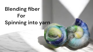 Blending fiber: lots of colors and sparkle ✨