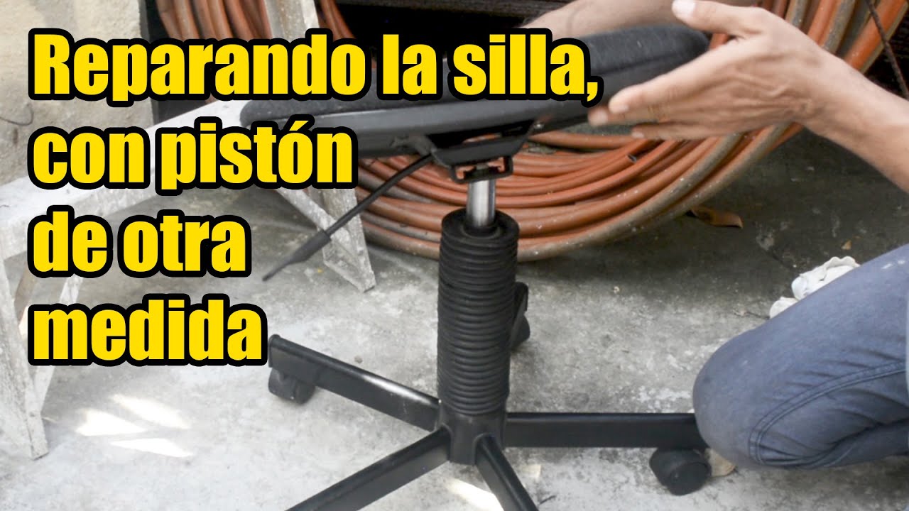 Reparando pistón de silla de oficina o gamer de 38 mm con uno de 50mm de  diámetro 