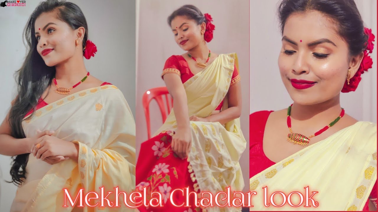 10 Mekhla ideas  mekhela chador saree chador