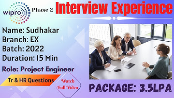 Wipro phase2 Hiring Interview Experience | Wipro (Jan-March) Phase 2 | Non CSE | EX Branch Interview