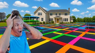 I Turned My Backyard Into a Trampoline Park!