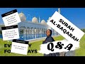 Q&A on my Story with Surah Al Baqarah