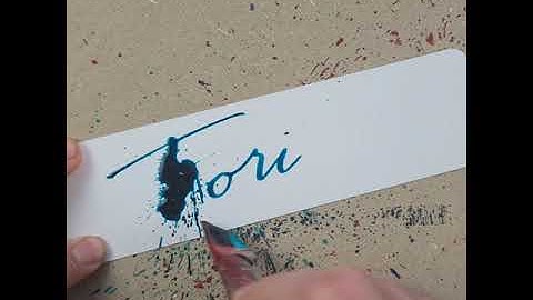 Splatter Calligraphy Name Request  - 70
