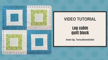 Video tutorial: Log cabin - quick and easy quilt block
