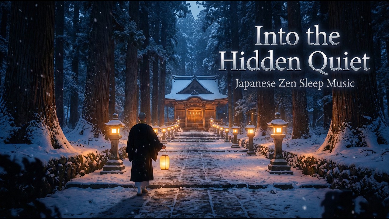 KŌYA Snow Silence  | Japanese Zen Temple Ambience for Deep Sleep & Meditation