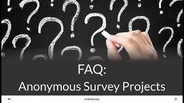 FAQ: Anonymous Survey Projects | SoGoSurvey