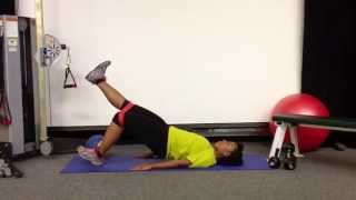 Glute Bridge w/ Leg Extension