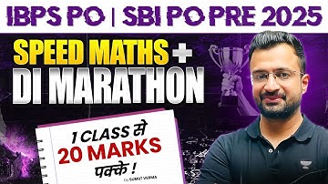Speed Maths & Data Interpretation Marathon | IBPS PO Pre & SBI PO Pre | By Sumit Sir | Bankers Way