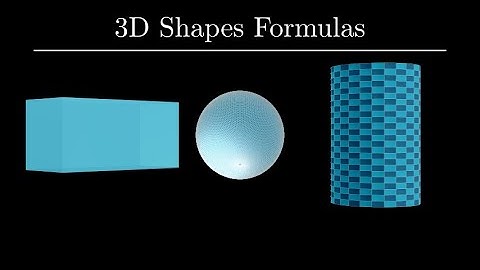 Volume formulas for 3D shapes | Manim | #manim #maths #geometry #3dshapes