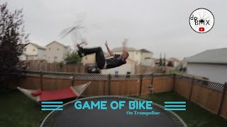 Game of Bike on Trampoline gets wild!