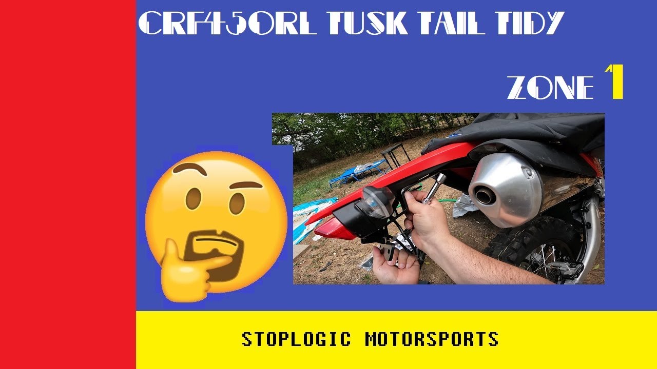 CRF450RL Tusk Tail Tidy Install - YouTube