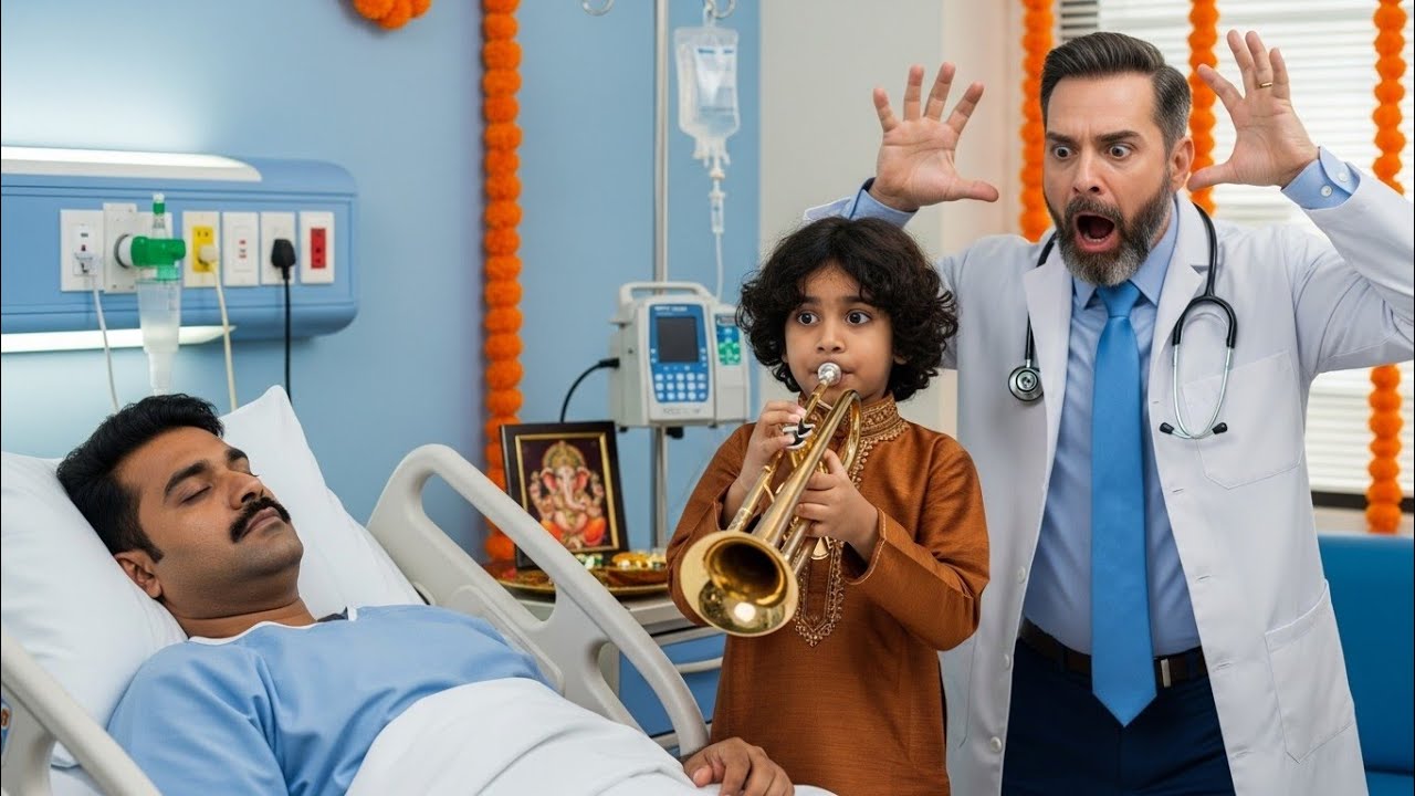 কোটিপতি বছরের পর বছর কোমায় ছিলেন... কিন্তু পরিচ্ছন্নতাকর্মীর ছেলে বিছানায় উঠে ট্রম্বোন বাজালো এবং.