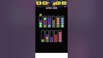 Ball Sort Puzzle - level 2122 ( 11 tubes) Easy. This is the first game.