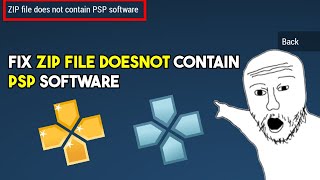 How to fix zip file does not contain psp software error in ppsspp emulator screenshot 5