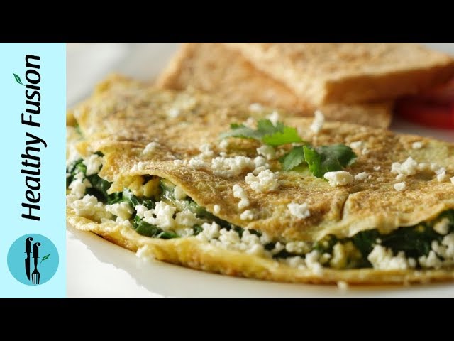 Healthy Spinach Omelette Recipe By Healthy Fusion | Food Fusion