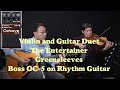 The Entertainer   Greensleeves Violin & Guitar Duet /Boss OC-5 on Acoustic Rhythm Fingerstyle Guitar