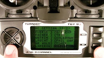Turnigy T9x - přiřazení přepínačů AUX kanálům - AUX channels switch-assignment