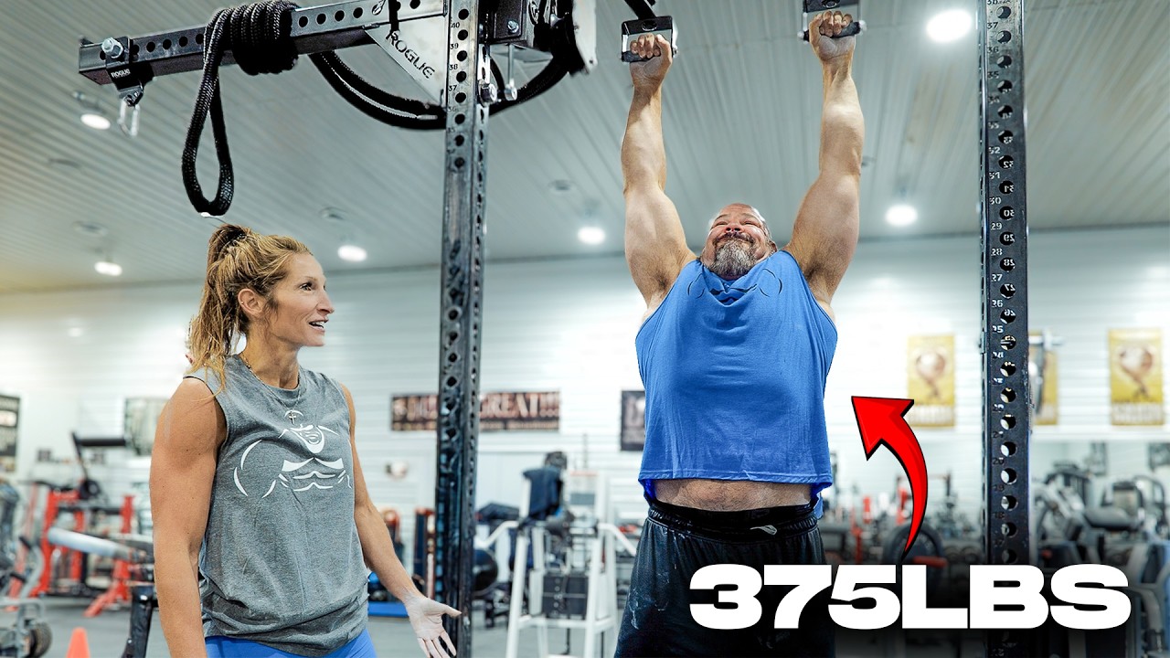 КТО МОЖЕТ СДЕЛАТЬ БОЛЬШЕ ПОДТЯГИВАНИЙ | МУЖЧИНА ВЕСОМ 375 ФУНТОВ ПРОТИВ ЖЕНЫ ВЕСОМ 125 ФУНТОВ